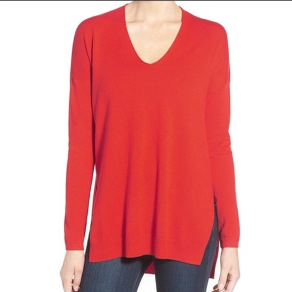 Trouve Sweater with Side Slits